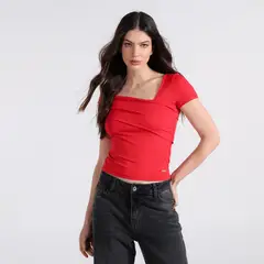MOSSIMO - Camiseta Mujer Manga corta