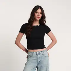 MOSSIMO - Camiseta Mujer Manga corta