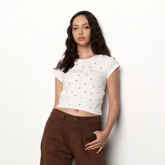 DENIMLAB - Camiseta Mujer Manga corta