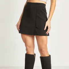 MOSSIMO - Falda Mini Mujer Brillante de Algodón