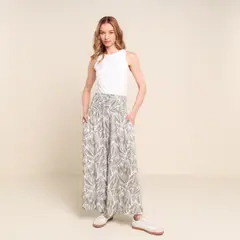 UNIVERSITY CLUB - Pantalón Wide leg Mujer Tiro alto