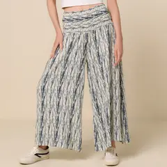 UNIVERSITY CLUB - Pantalón Wide leg Mujer Tiro alto