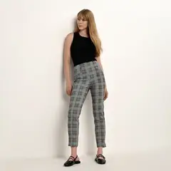 BASEMENT - Pantalon Recto Mujer Tiro medio