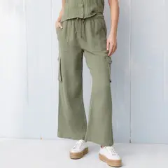DOO AUSTRALIA - Pantalón Cargo Mujer Tiro alto