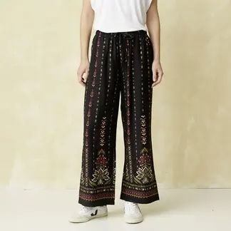 UNIVERSITY CLUB - Pantalón Wide leg Mujer Tiro medio