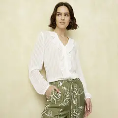 UNIVERSITY CLUB - Blusa Mujer con Boleros Manga larga