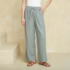 UNIVERSITY CLUB - Pantalón Recto Mujer Tiro alto