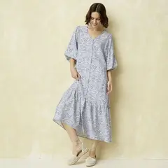 UNIVERSITY CLUB - Vestido Mujer Largo Casual con Estampado