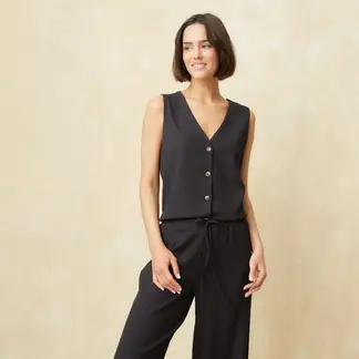 UNIVERSITY CLUB - Camiseta Mujer con Estampado Sin mangas