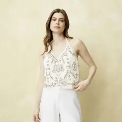 UNIVERSITY CLUB - Top Esqueleto Mujer Lentejuelas