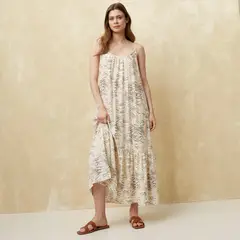 UNIVERSITY CLUB - Vestido Mujer Largo Casual con Estampado