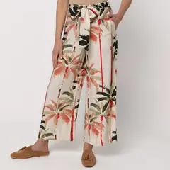 APOLOGY - Pantalón Wide leg Mujer Tiro medio