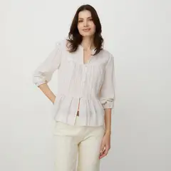APOLOGY - Blusa Mujer con Boleros Manga 3/4 de Algodón