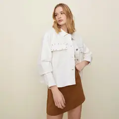 SYBILLA - Chaqueta de jean Mujer de Algodón