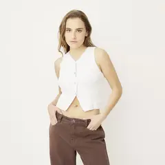 SYBILLA - Blusa Mujer Tejido Sin Mangas