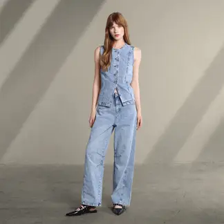 SYBILLA - Blusa Mujer Sin mangas de Algodón