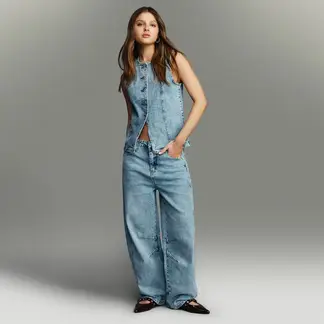 SYBILLA - Jean Balloon Mujer Tiro bajo