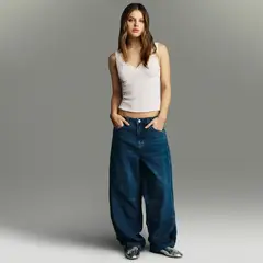 SYBILLA - Jean Balloon Mujer Tiro bajo