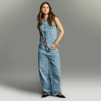 SYBILLA - Jean Balloon Mujer Tiro bajo