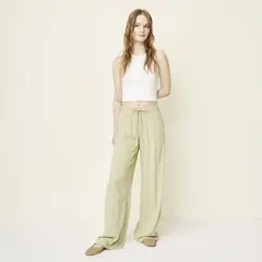 SYBILLA - Pantalón Recto Mujer Tiro medio