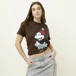 SYBILLA - Camiseta Mujer con Estampado Manga corta de Algodón