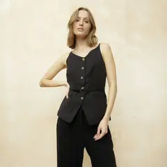 BASEMENT - Chaleco Mujer Slim fit