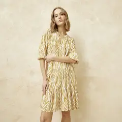 BASEMENT - Vestido Mujer Corto Casual con Estampado