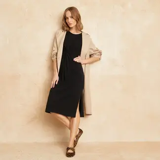 BASEMENT - Vestido Mujer Medio Casual de Algodón