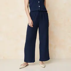 SOUTHLAND - Pantalón Recto Mujer Tiro alto