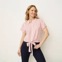 NEWPORT - Blusa Mujer con Estampado Manga corta