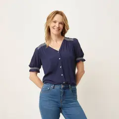 NEWPORT - Blusa Mujer Manga corta