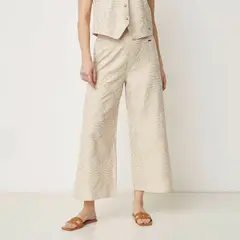 NEWPORT - Pantalón Wide leg Mujer Tiro alto
