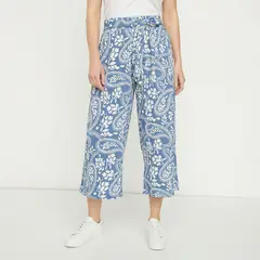 NEWPORT - Pantalón Culotte Mujer Tiro alto