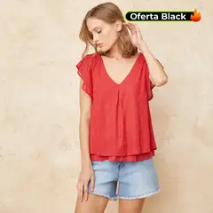 BASEMENT - Camiseta Mujer Manga corta