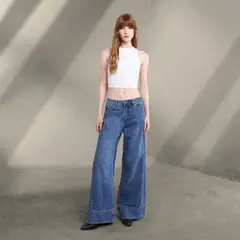 DENIMLAB - Jean Wide leg Mujer Tiro bajo