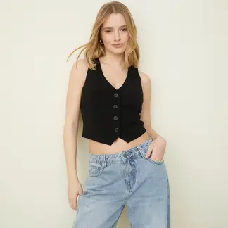 SYBILLA - Blusa Mujer Sin mangas