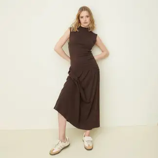 SYBILLA - Vestido Largo Casual para Mujer Algodón