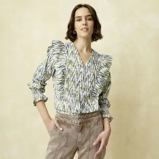 UNIVERSITY CLUB - Blusa Mujer Manga larga de Algodón