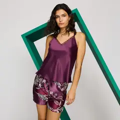 BLU - Pijama completa con short para Mujer Sin mangas