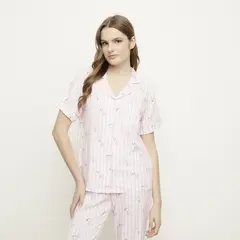 SNOOPY - Pijama completa con pantalón para Mujer Manga corta