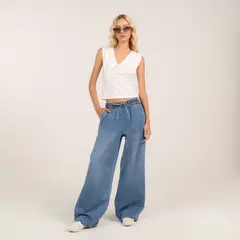 DOO AUSTRALIA - Jean Wide leg Mujer Tiro medio
