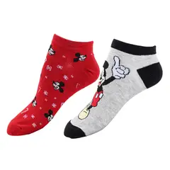 DISNEY - Medias para Mujer Corto Pack de 2