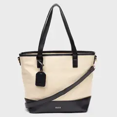 ELLE - Cartera para Mujer BOLSO TOTE C3KITOE301 BLACK LOGO ST