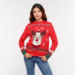 ELV - Saco Navideño para Niña con Estampado