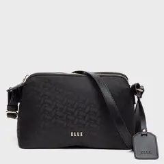 ELLE - Cartera para Mujer BOLSO CRUZADO C2CBE202V2 BLACK LOGO ST