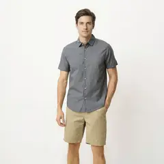 NEWPORT - Camisa Hombre Manga corta de Algodón