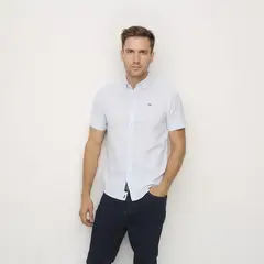 UNIVERSITY CLUB - Camisa Hombre Manga corta de Algodón
