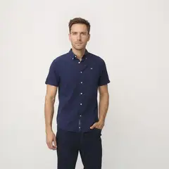 UNIVERSITY CLUB - Camisa Hombre Manga corta de Algodón