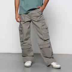 DENIMLAB - Pantalón cargo Hombre de Algodón
