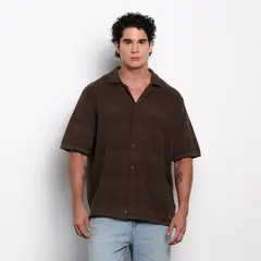 DENIMLAB - Camisa Hombre Manga corta de Algodón